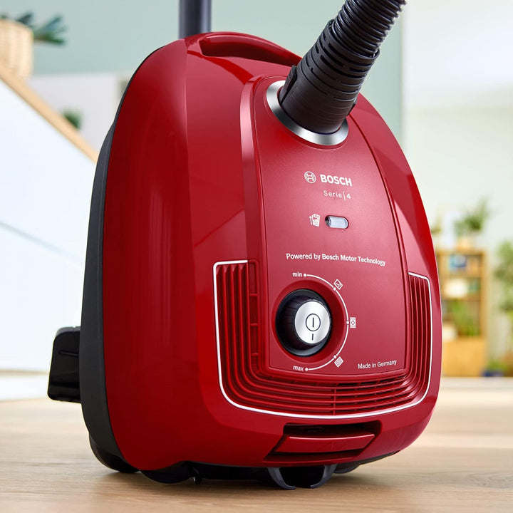 Bosch Hausgeräte Staubsauger mit Beutel Serie 4 BGD38RD1H, nachhaltig, Hygiene-Filter, 10 Jahre Moto