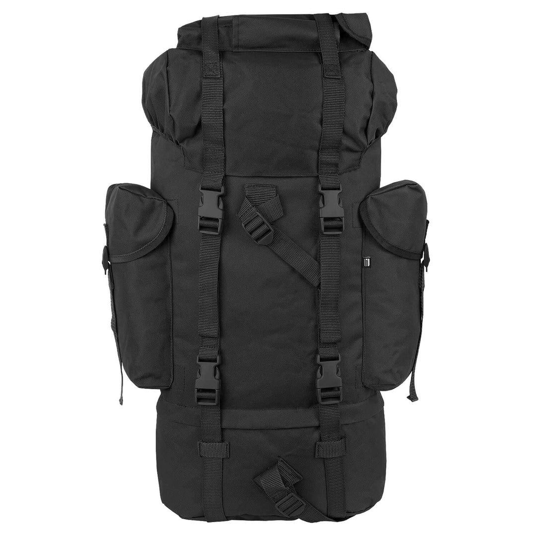 Bundeswehr Kampfrucksack 65 Liter Modell BW Rucksack Schwarz, Schwarz