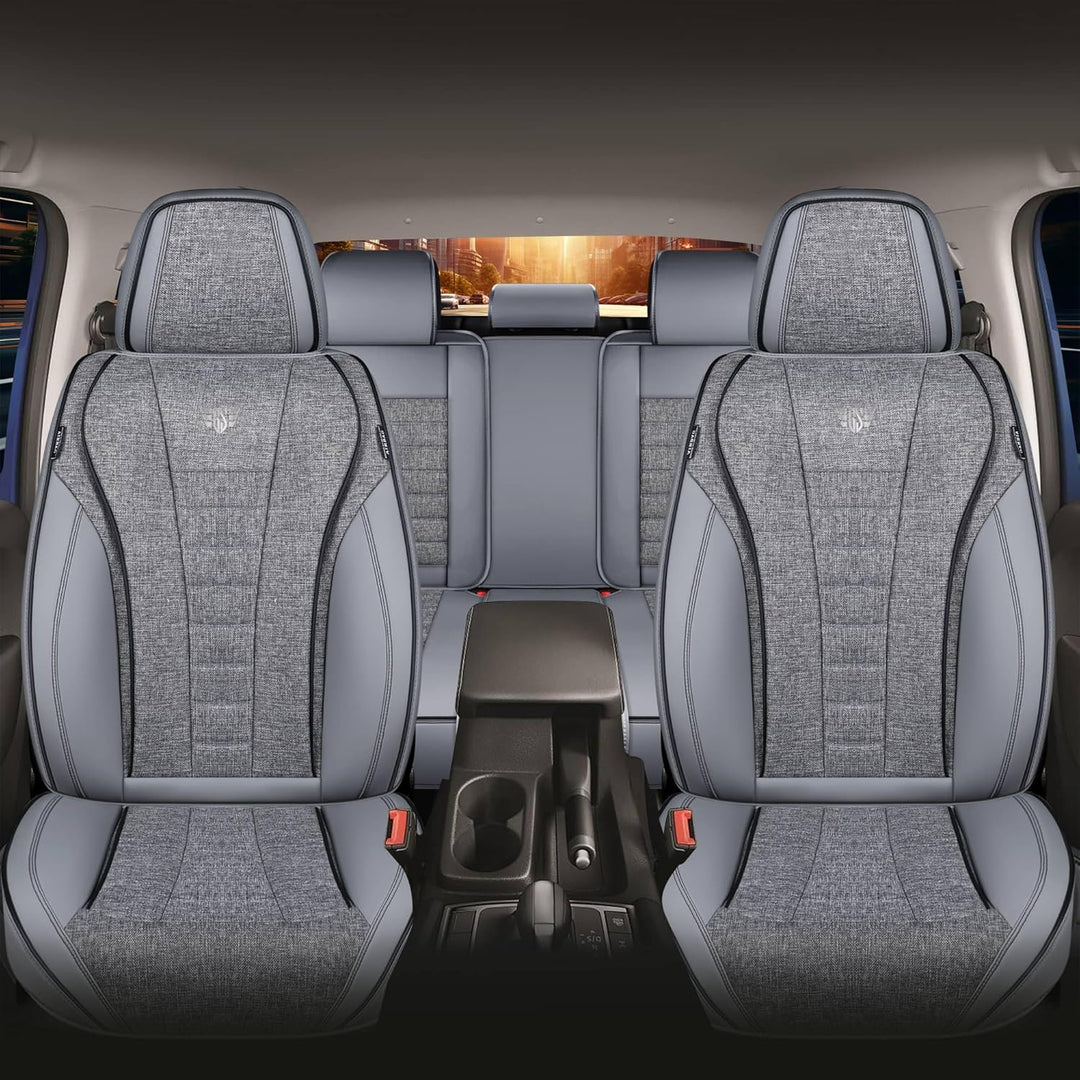 Schonbezüge Sitzbezüge Komplettset für VW T-Roc Bj ab 2017 in Grau FNL2