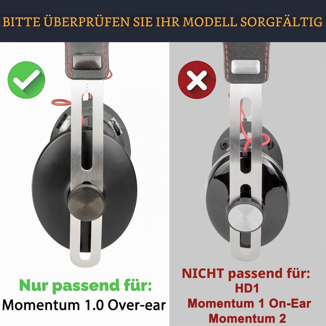 SOULWIT Lammfell Ersatzpolster Ersatz Ohrpolster für Sennheiser Momentum 1.0 Over/Around Ear Kopfhör