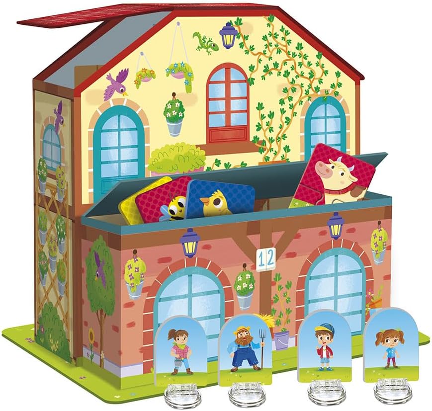 Lisciani – MONTESSORI - Sammlung von MONTESSORI-Lernspielen – 3D-Bauernhof – Puzzles – Memory-Spiel