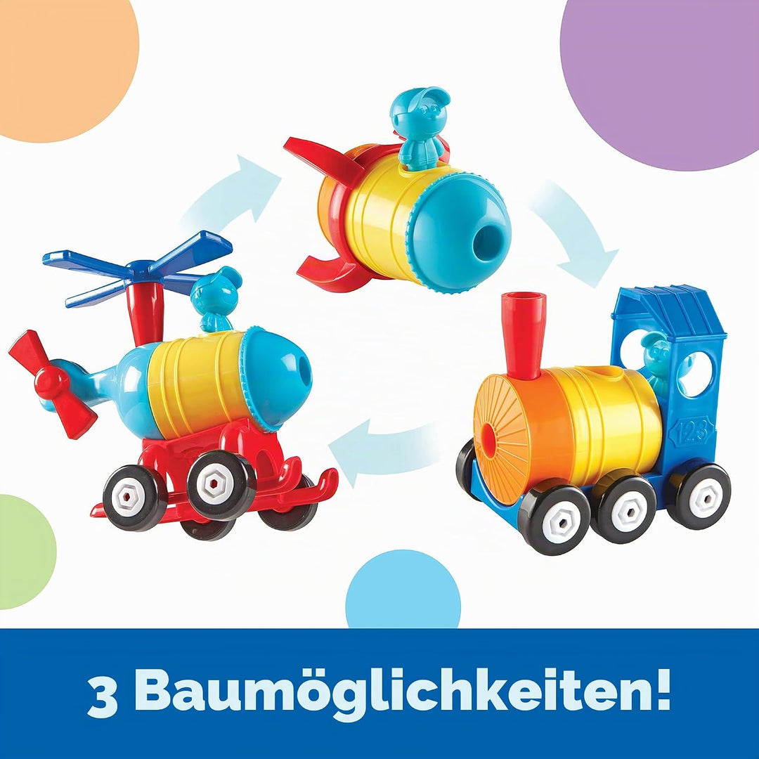 Learning Resources 1-2-3 Mach was draus! – Rakete, Zug, Hubschrauber, Rakete