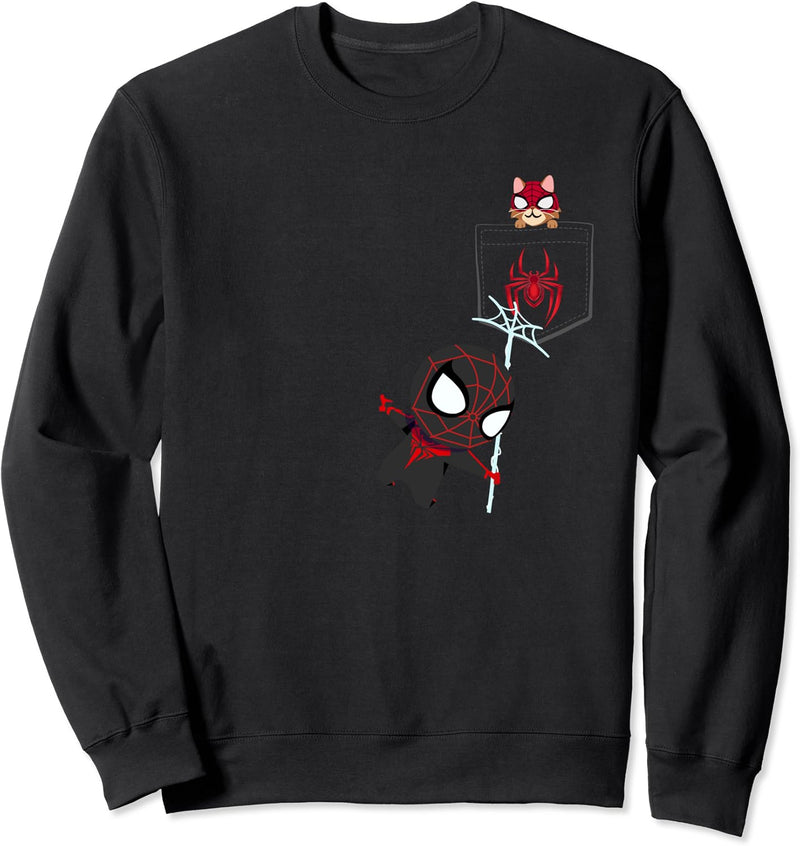Marvel Spider-Man Miles Morales Game Spidey and Spider-Cat Sweatshirt