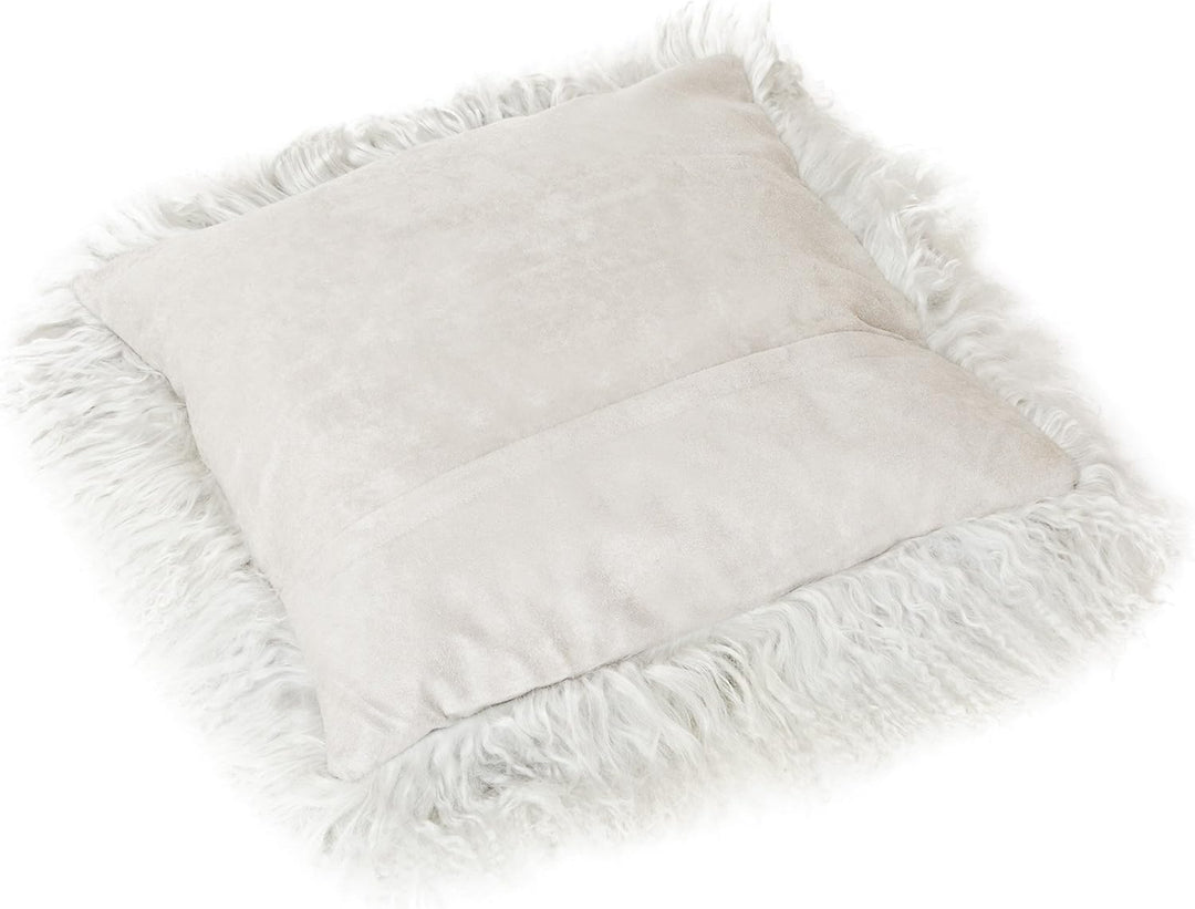 Reissner Lammfelle Tibet Lammfell Kissenbezug langflorig 30x30cm JAY30 Farbe hellgrau Jay30 Hellgrau