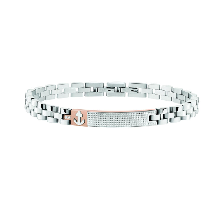 Sector No Limits Herrenarmband, Kollektion MARINE, Länge 21 cm, aus Edelstahl und PVD-Roségold - SAD