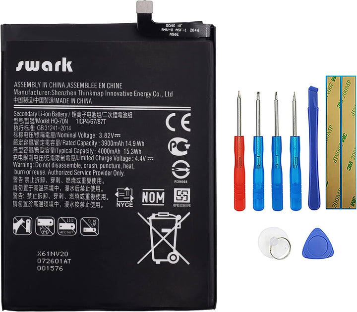 Swark HQ-70N Akku Kompatibel mit Samsung Galaxy A11 A115F SM-A115M SM-A115F SM-A115U with Tools