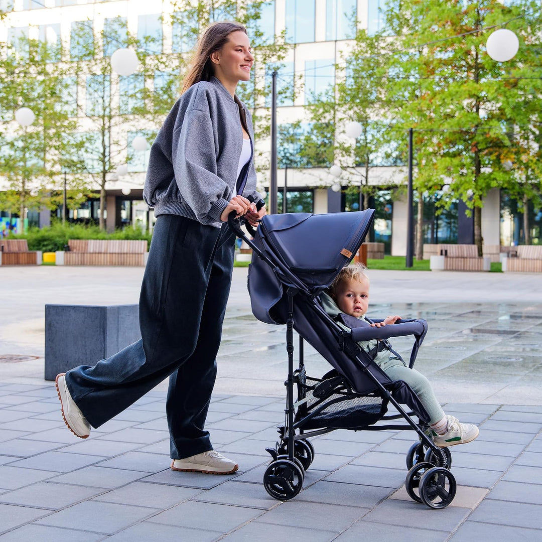 LIONELO Elia Buggy Klein Zusammenklappbar Kinderwagen Bis 15 Kg, Rücken Und Fussstützenverstellung H