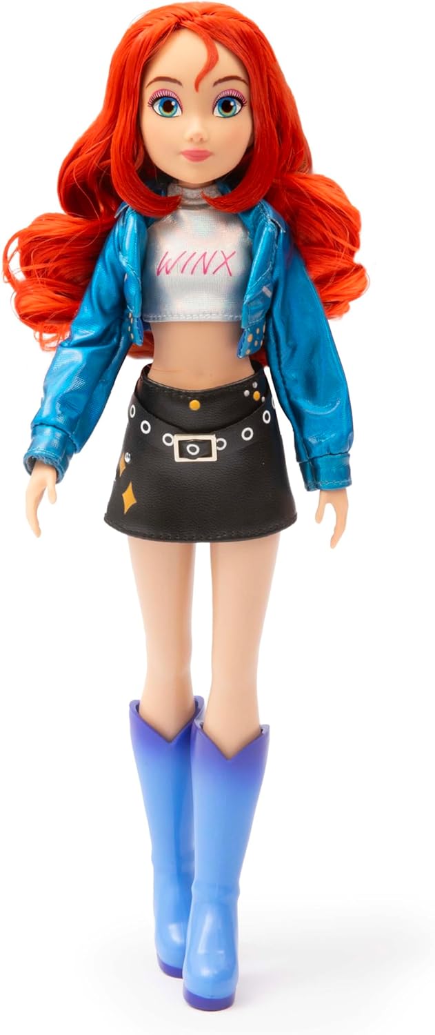 Winx Club Beauty Pop Doll – Bloom with Fashion Concert Outfit &amp; Glitter Gel – Fully Articulated Fair