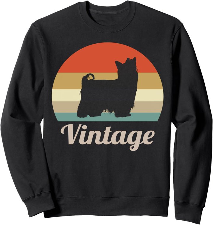 Yorkshire Terrier Vintage Retro Style Hunde Sweatshirt