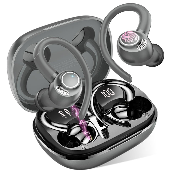 Bluetooth Kopfhörer Sport, in Ear Kopfhörer Kabellos Bluetooth 5.3 mit HD Mic, Herausragender Sound,