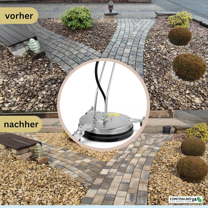 CFR300 Profi Edelstahl Flächenreiniger | Pressure Washer | 150 Bar | mobiler Reinigung | Terrassenre