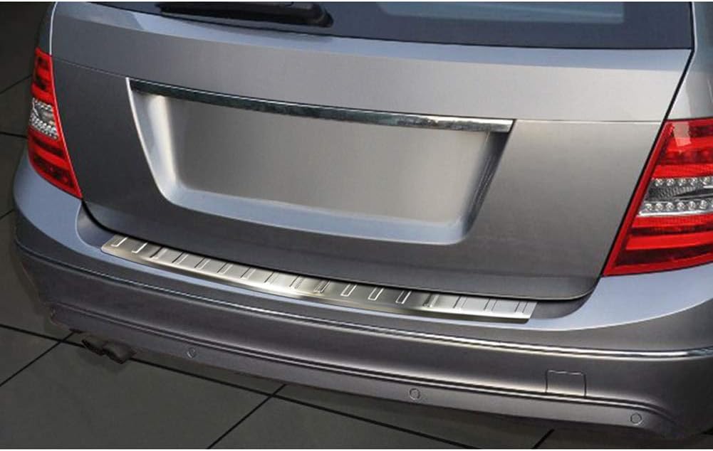 Avisa Edelstahl Heckstossstangenschutz kompatibel mit Mercedes C-Klasse W204 Kombi 2011-2014 'Ribs'