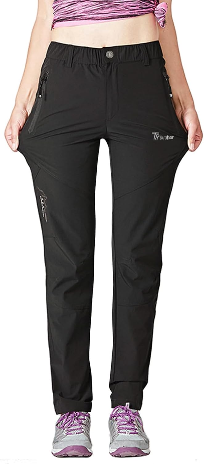 Damen Outdoor Wanderhose Quick Dry Campinghose Ultraleichter Verschleissfester UV-Schutz Atmungsakti