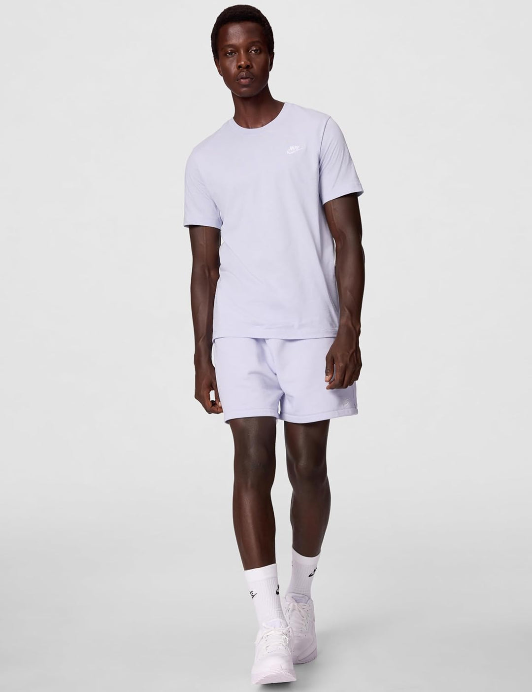 Nike Herren Sportswear Club T-Shirt S Ghost/White, S Ghost/White