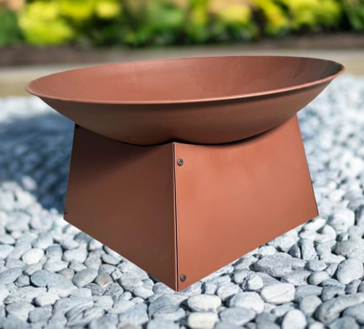 Jet-Line Feuerstelle Pueblo Feuerschale Rost Firebowl Rostbraun, Ø 57 cm x 33 cm hoch Feuerkorb Feue