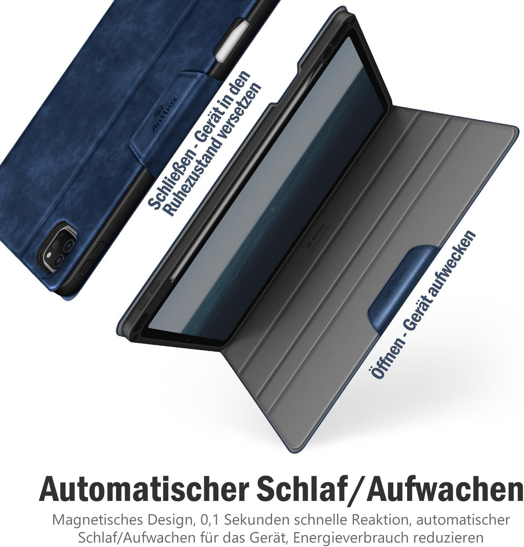 Antbox Hülle für iPad Pro 12.9 Zoll 2022 (6. Generation)/2021 (5.Gen) / 2020 (4.Gen) / 2018 (3. Gen)