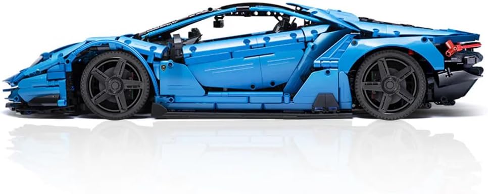 CaDA Italienisches Supercar, blau, 12-Zylinder, 3842 Teile (kompatibel mit Lego Technic), von MOC De