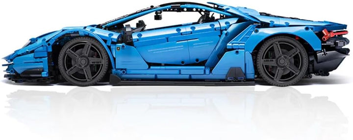 CaDA Italienisches Supercar, blau, 12-Zylinder, 3842 Teile (kompatibel mit Lego Technic), von MOC De