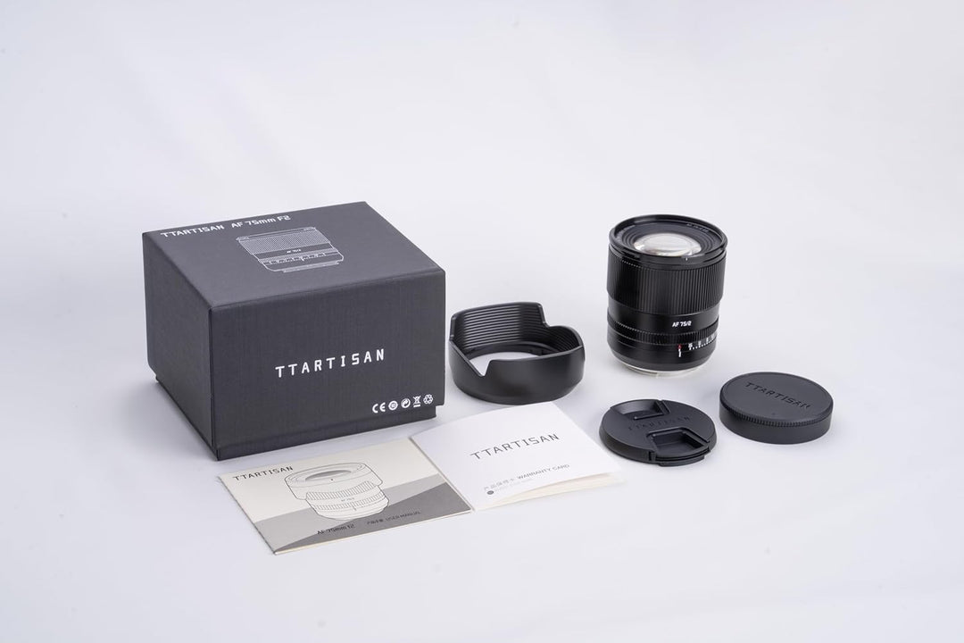 TTARTISAN AF 75mm F2 Vollformat Objektiv L Mount, STM Autofokus Grosse Blende mit Geklicktem Blenden