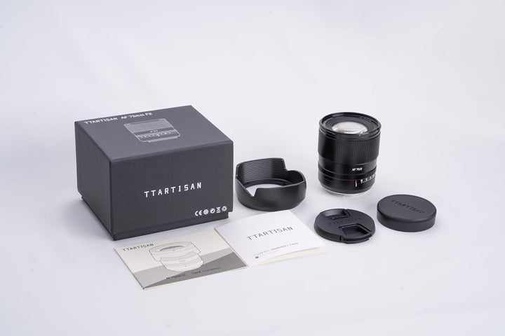 TTARTISAN AF 75mm F2 Vollformat Objektiv L Mount, STM Autofokus Grosse Blende mit Geklicktem Blenden