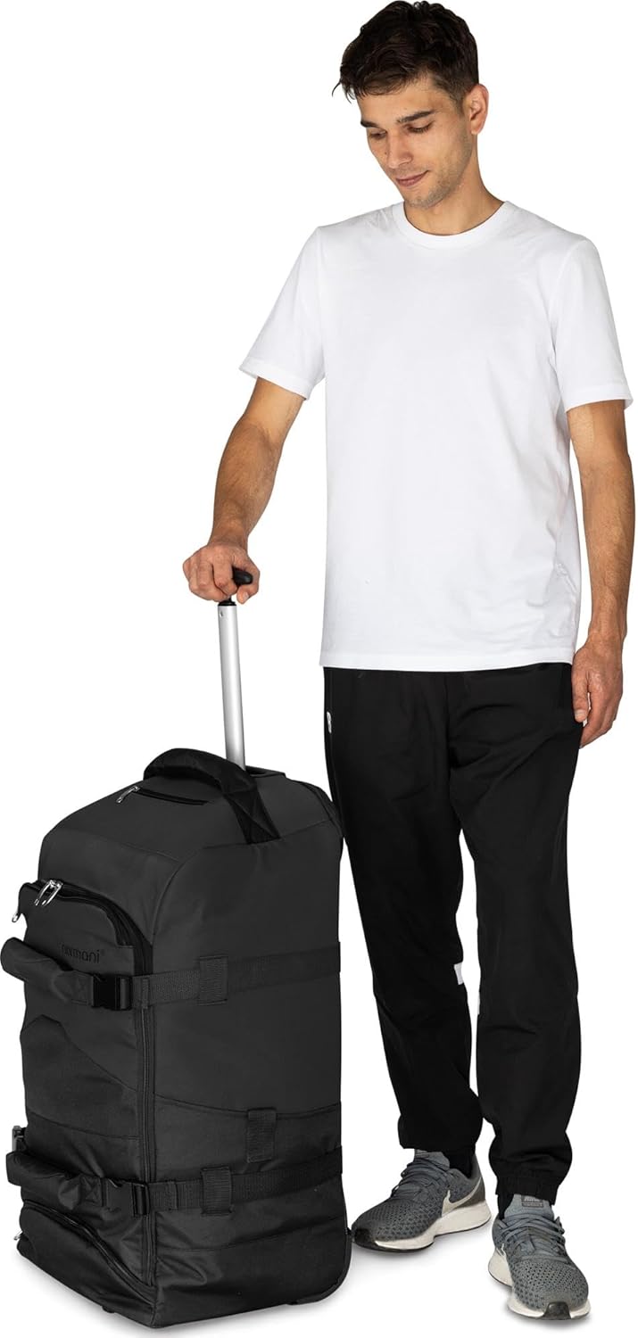 normani Reisetasche Trolley mit Rucksackfunktion 90 Liter - Backpacker mit Frontloader praktischer R