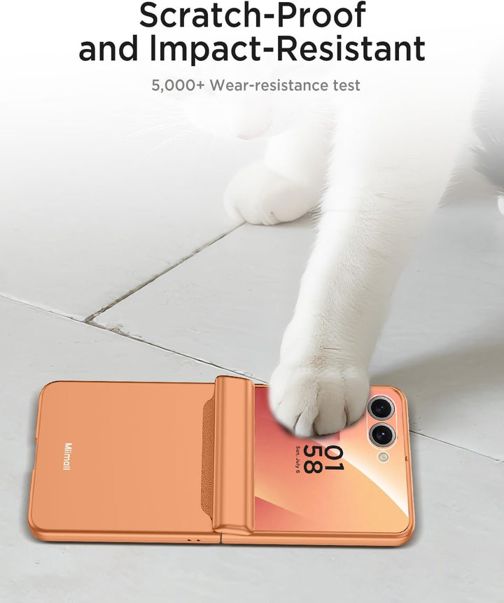 Miimall Kompatibel mit Samsung Galaxy Z Flip 7 Hülle mit Scharnierschutz Magnetischer [Externer Bild