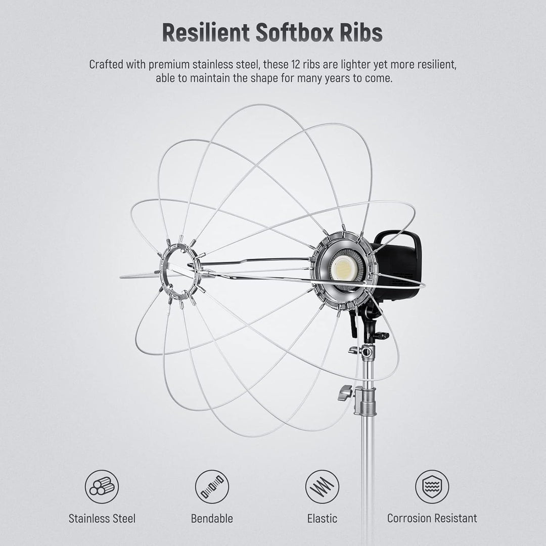 NEEWER 65cm Laternen Softbox mit ein Schritt Schnellwechsel,360°Lichtdiffusor mit Schürze,Bowens Mou