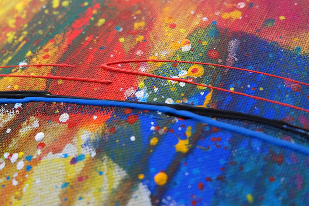 Monica Mirafiori I 100% HANDGEMALT I Gemälde Stier 90x60cm | Gemälde Handgemalt | Acrylgemälde | Seh