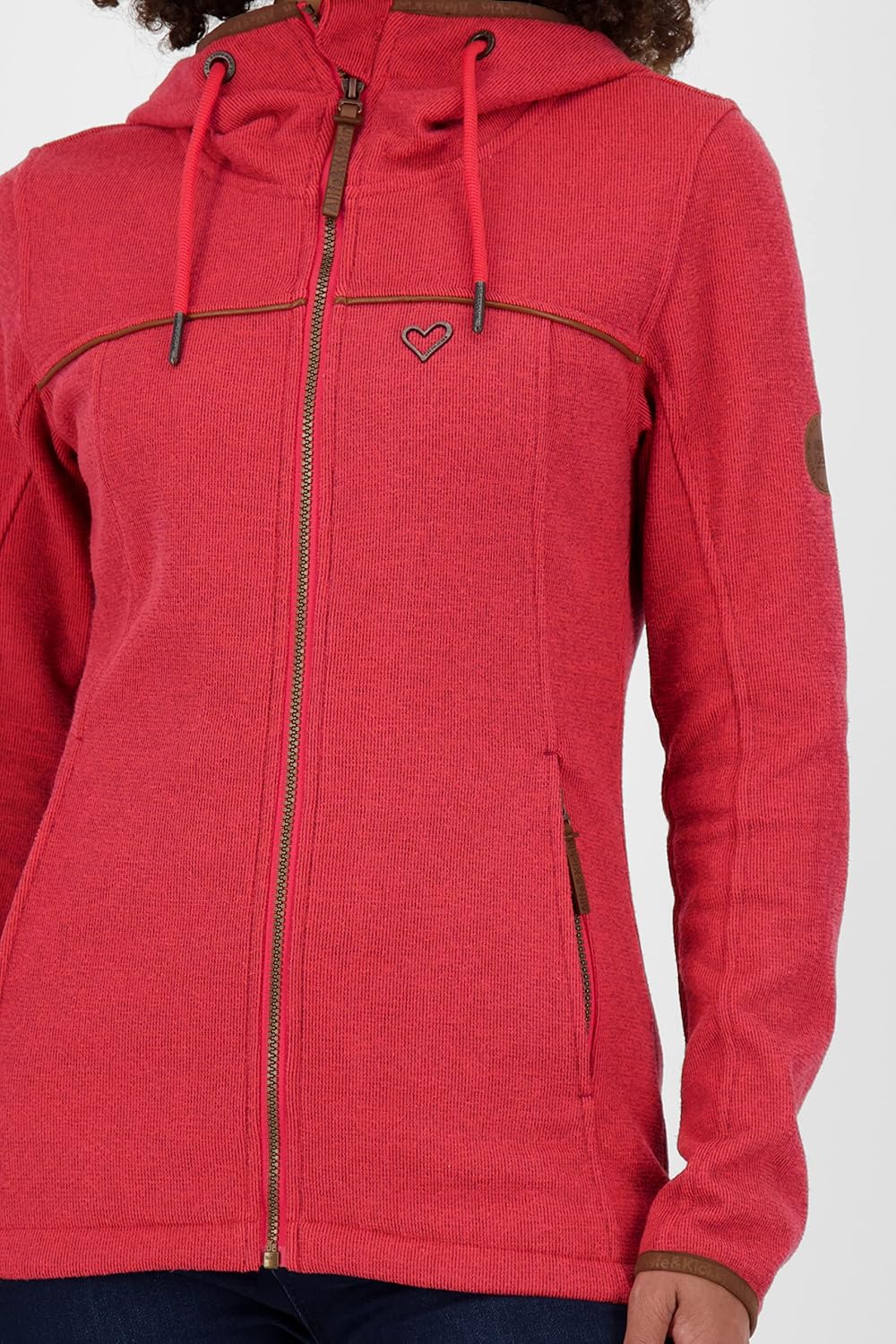 ALIFE and Kickin ClaudineAK A Jacket Damen Winterjacke, gefütterte Jacke L Coral, L Coral