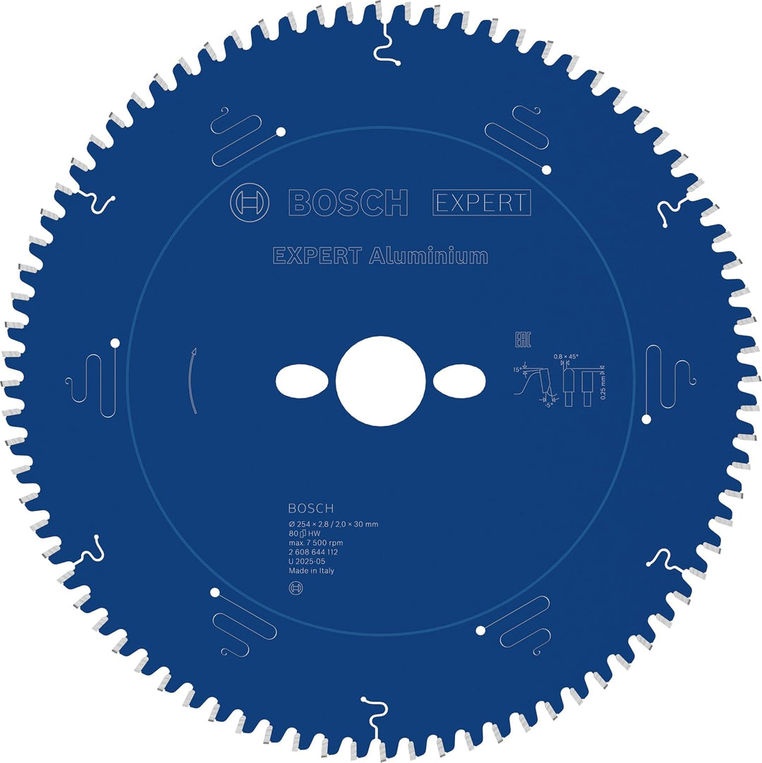 Bosch Professional 1x Kreissägeblatt Expert for Aluminium (für Aluminium, Sägeblatt Ø 254 x 30 x 2,8