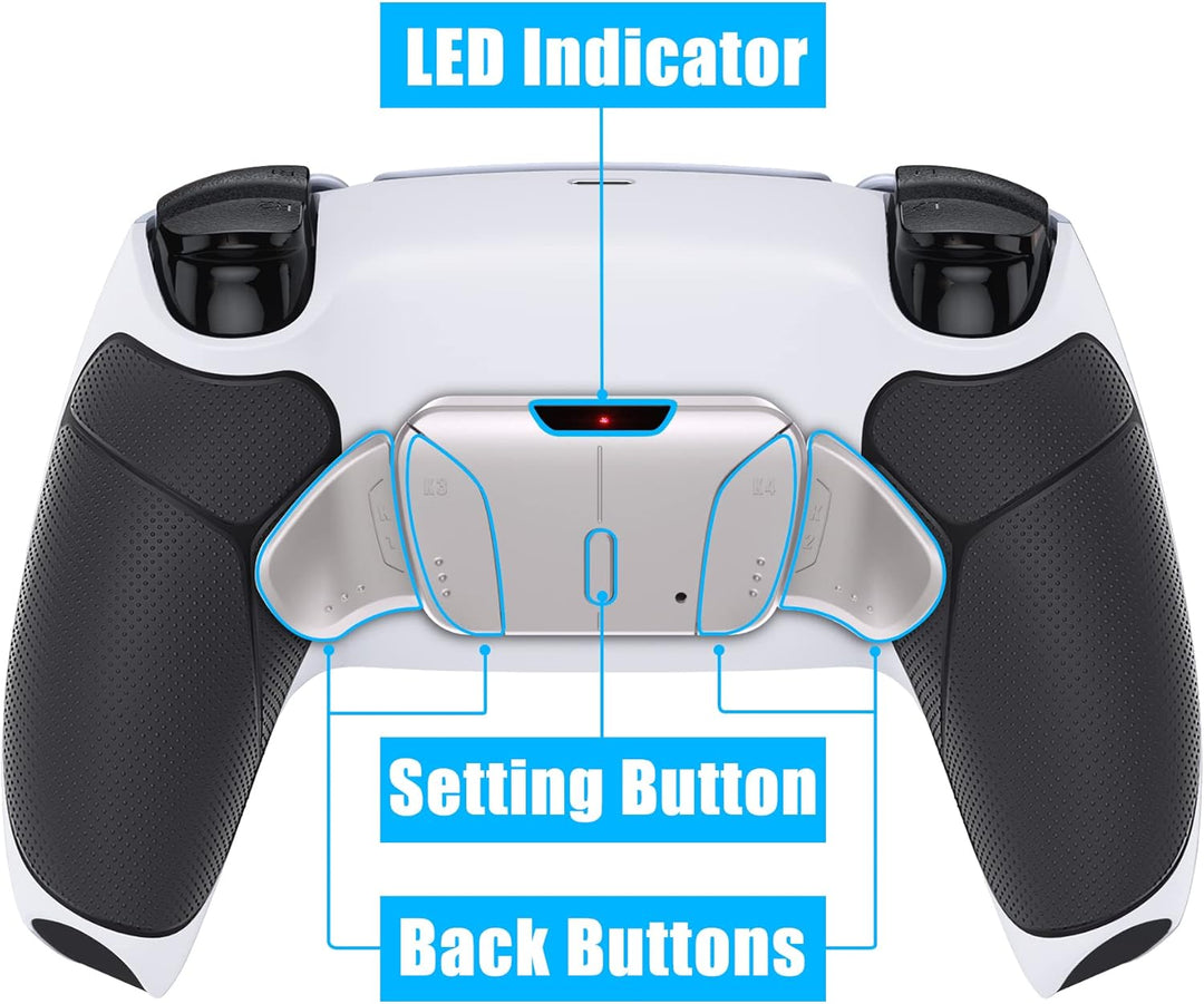 eXtremeRate Programmierbar RISE4 Remap Kit für ps5 Controller BDM-030/040,Real Metal Buttons(RMB) Re