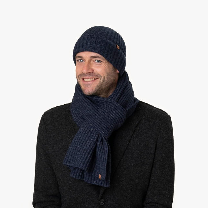 Barts Herren Wyon Scarf Winter-Schal Einheitsgrösse Dark Heather, Einheitsgrösse Dark Heather