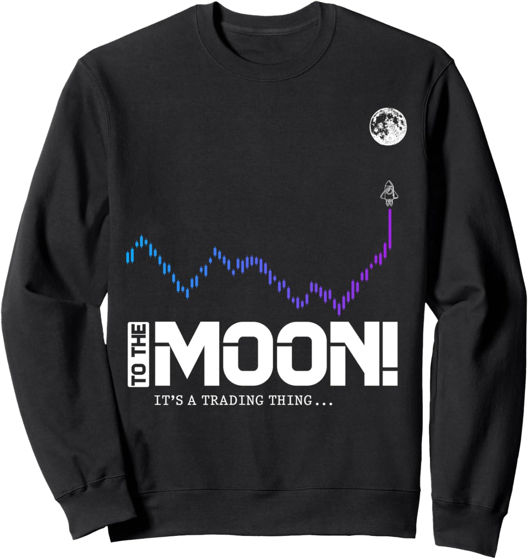 Bitcoin To The Moon Shirt, BTC, Krypto Handel Sweatshirt