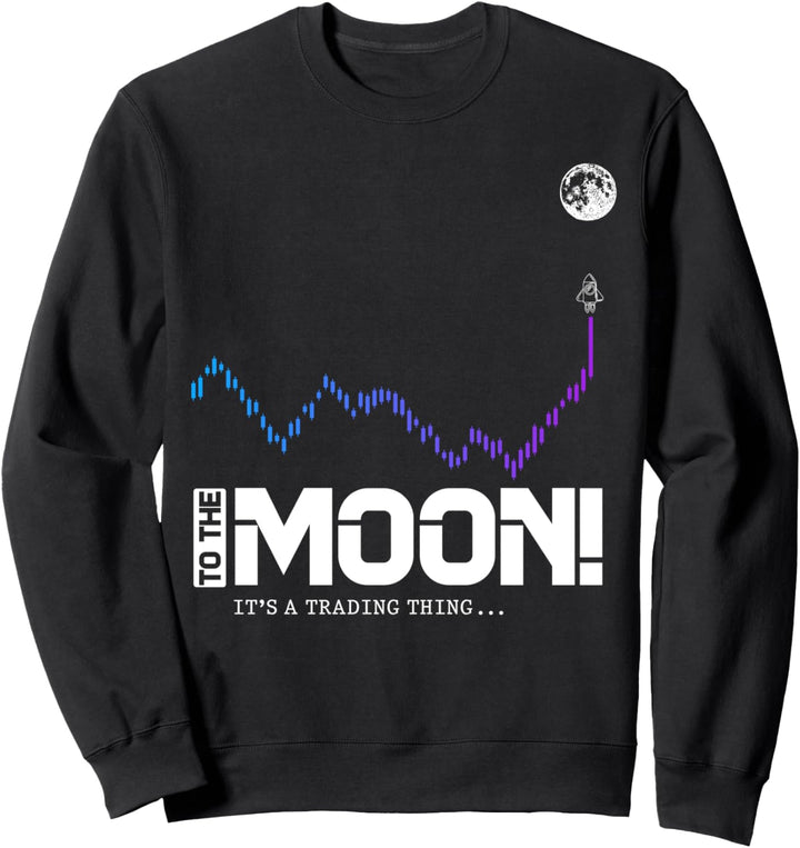Bitcoin To The Moon Shirt, BTC, Krypto Handel Sweatshirt