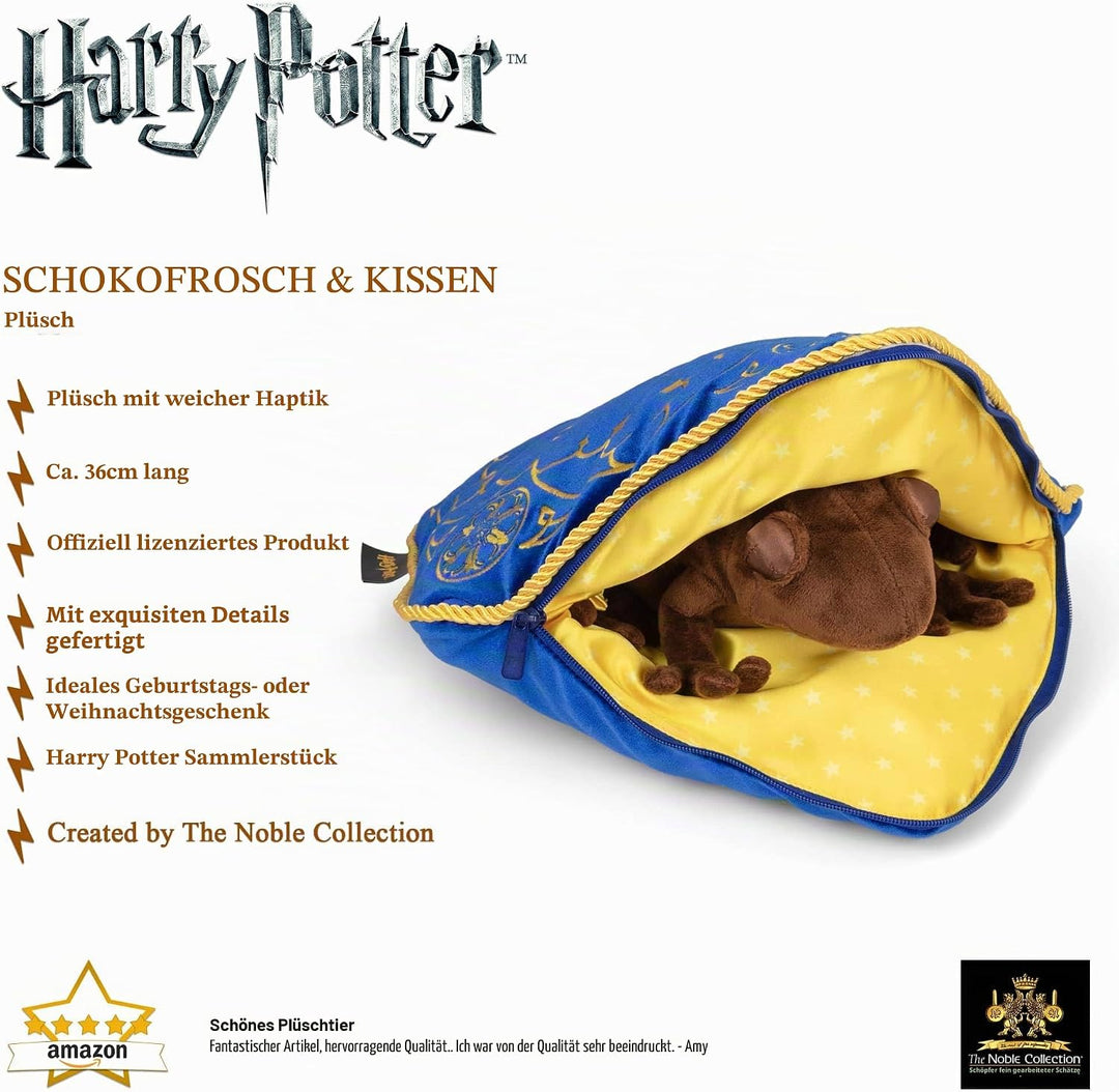 The Noble Collection Schokoladenfrosch-Plüsch und Kissen