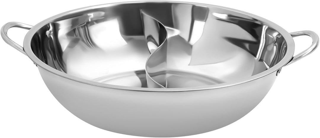 Edelstahl Dual Shabu Shabu, Küche Hot Pot Kochen Suppe Divider Shabu Topf Kochgeschirr aus Edelstahl