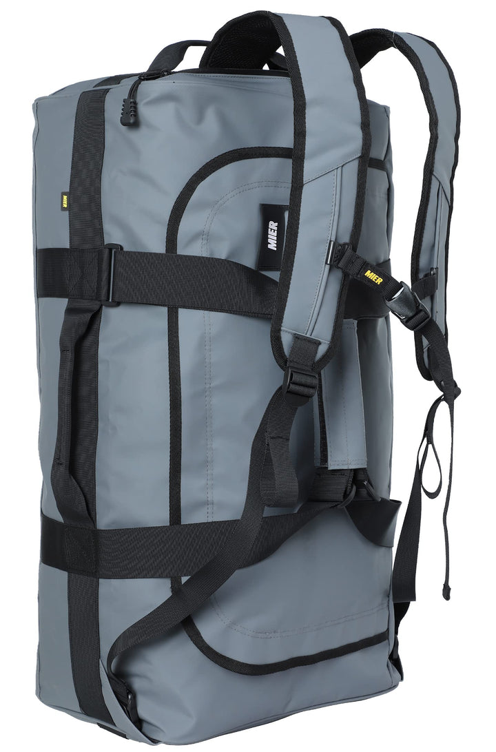 MIER Sporttasche Herren Wasserresistente Reisetasche 60L gross Heavy Duty Convertible Sportrucksack