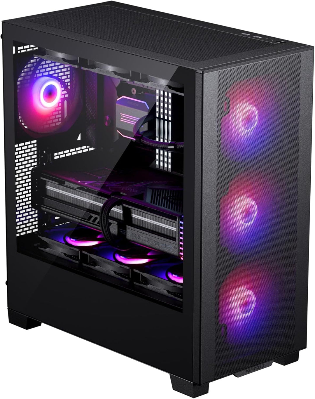 Phanteks XT Pro Ultra Tempered Glass Windows, D-RGB - schwarz Black, Black