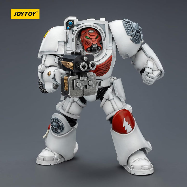 JOYTOY Warhammer 40K White Scars Terminator 2 with Power Fist and Storm Bolter 1/18 Action Figur，Sam