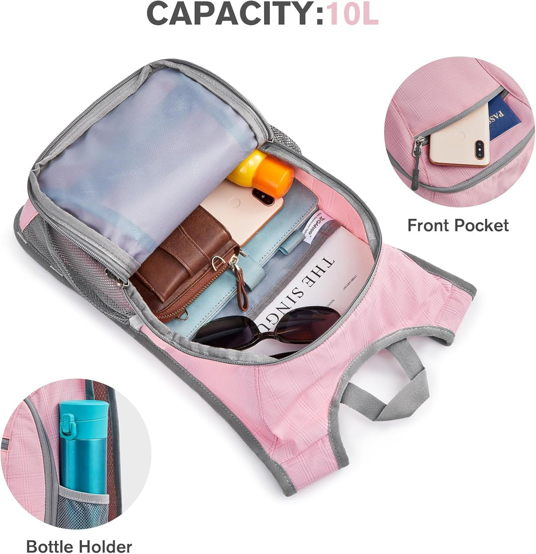 G4Free 10/15/20L Faltbarer Rucksack Klein, Wanderrucksack Leicht, Tagesrucksack Damen Herren für Wan