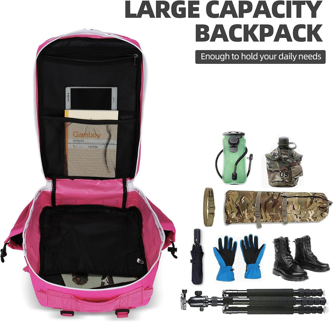 Lovelinks21 Taktischer Assault-Rucksack, 45 L, 3 Tage Pack Mit Molle Wasserdicht für Taktische Einsä