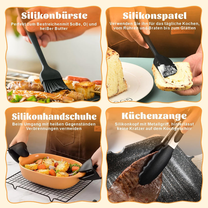 Heissluftfritteuse Zubehör - Airfryer Zubehör für COSORI 5,5L 6L 6,2L Turbo Tower Pro Smart 10,8L, N