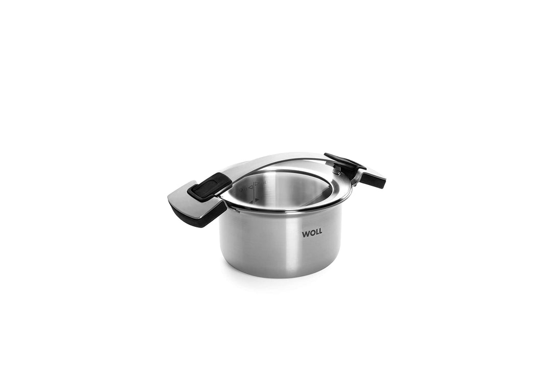 Woll Concept PRO Kochtopf mit Deckel-Induktiv, Ø 16 cm, 10 cm hoch, 2,0l-Geeignet für alle Herdarten