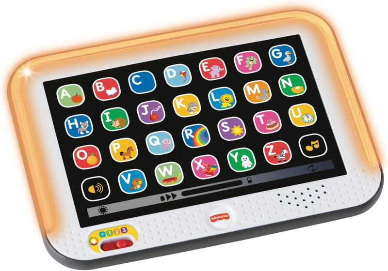 Fisher-Price Lernspass, Lernspielzeug für Kleinkinder, Smart Stages Tablet Computer-Attrappe mit Mus