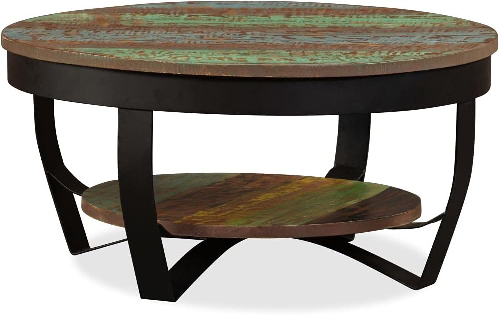 Gawany Couchtisch Raues Beistelltisch Wohnzimmer Sofatisch Kaffeetisch Industriellen Stil Altholz Ma