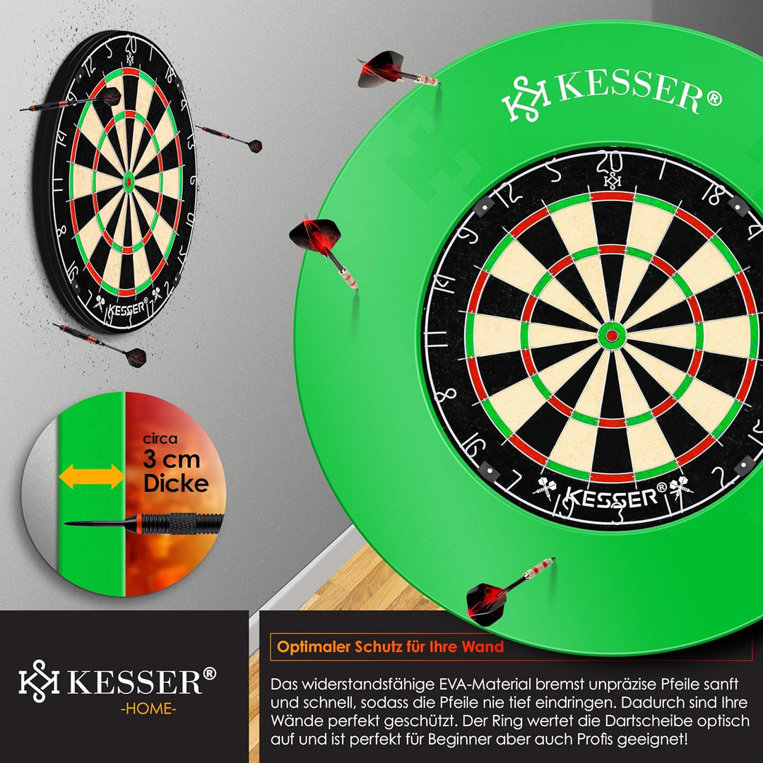 KESSER® Dartscheibe Catchring Schutzring Ø45cm | Auffangring rund Stabiler Wandschutz Zubehör | pass