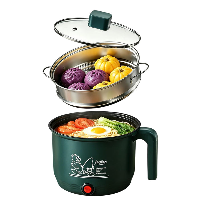 Elektrische Hot Pot, 1,8L Elektrischer Kochtopf, 220V 600W Tragbare Mini Antihaft Multikocher, Schne