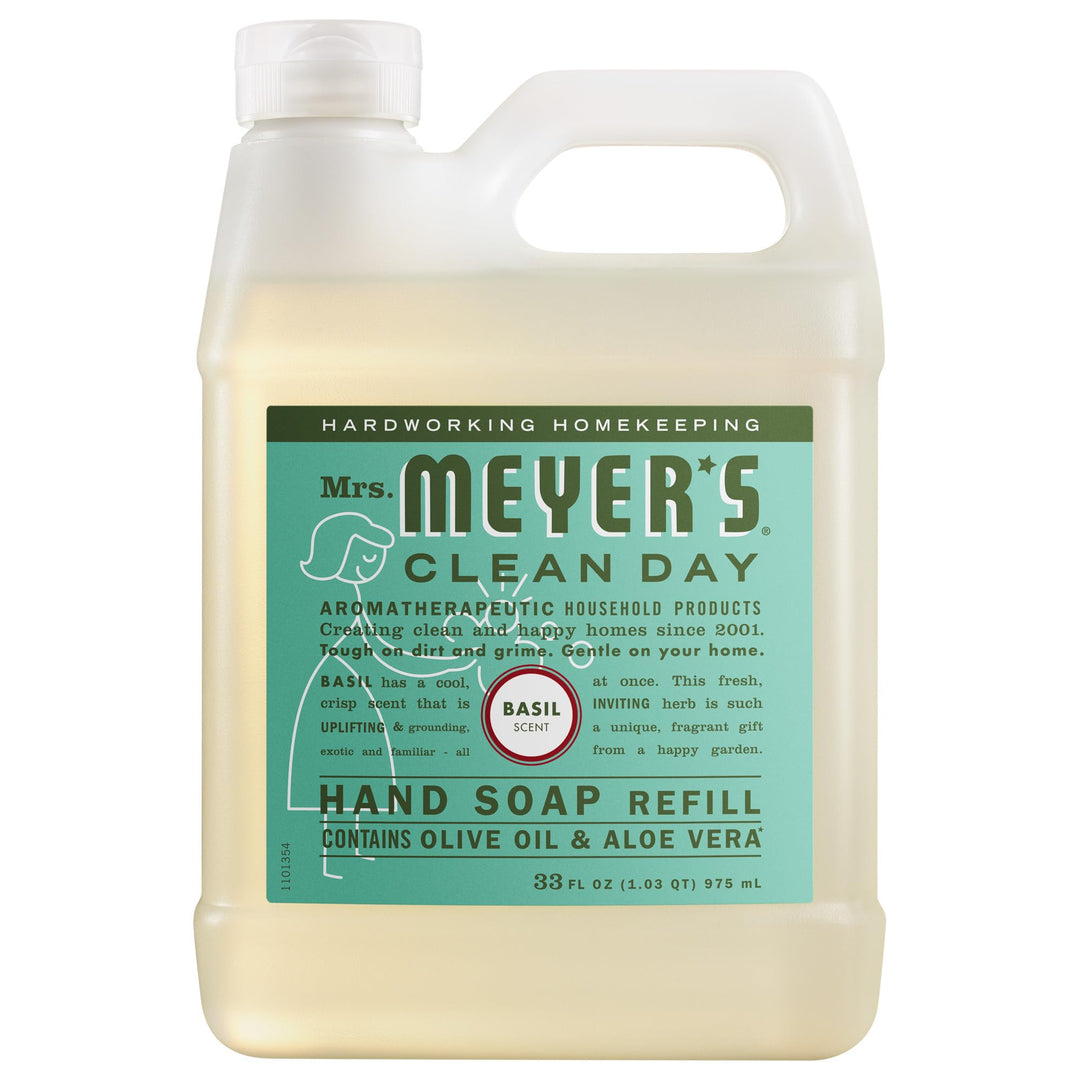 Mrs Meyers Liquid Hand Sp Refil Basl (6x33oz )