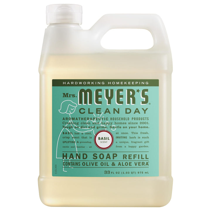Mrs Meyers Liquid Hand Sp Refil Basl (6x33oz )