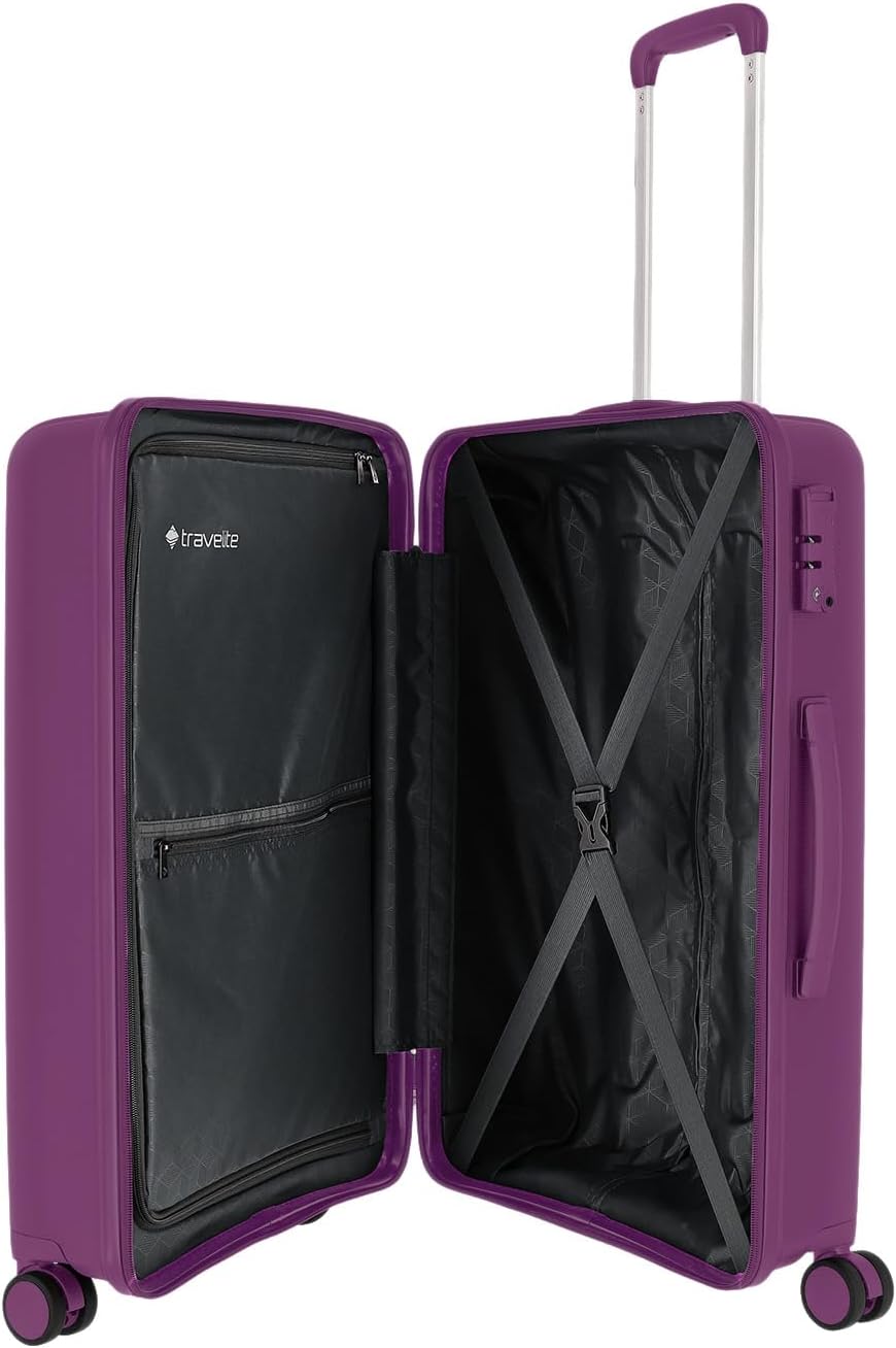 Travelite VAKA Trolley M mit 4 Rollen purple [18], Purple [18]